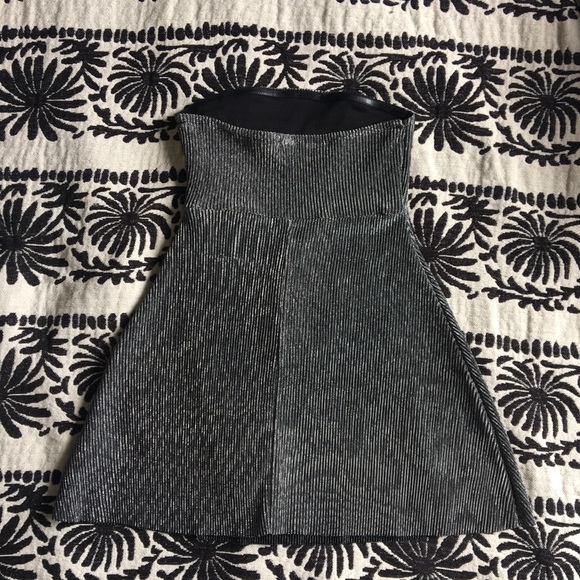 Silver lamé strapless minidress - Picture 5 of 5
